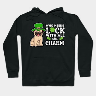 St, Paddys Leprechaun Pug, I love my Puggle Hoodie